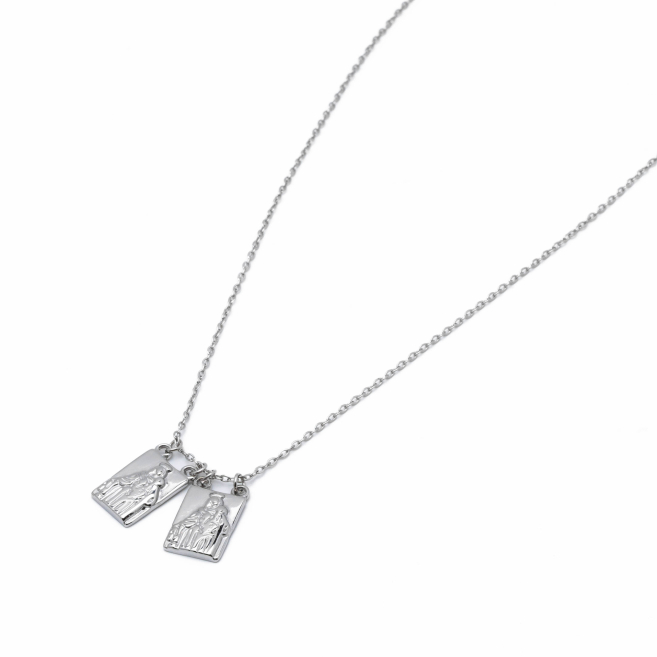 COLLAR ZO10907N250 PLATEADO Acero Inoxidable 2D32