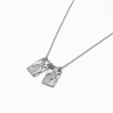 COLLAR ZO10907N250 PLATEADO Acero Inoxidable 2D32