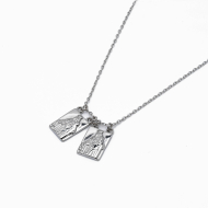 COLLAR ZO10907N250 PLATEADO Acero Inoxidable 2D32