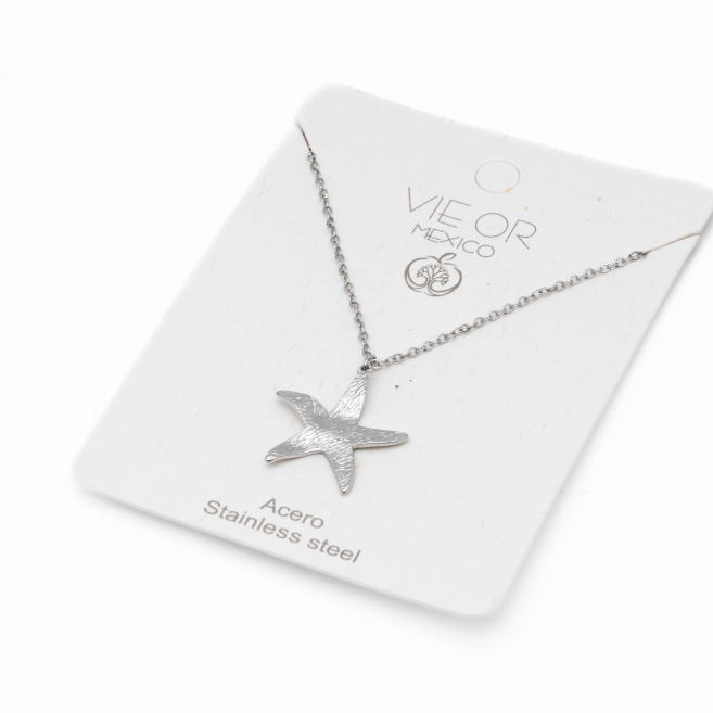 COLLAR ZO13185N180 PLATEADO Acero Inoxidable E22