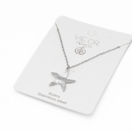 COLLAR ZO13185N180 PLATEADO Acero Inoxidable E22