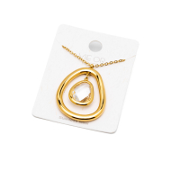 COLLAR ZO13859N DORADO BLANCO Acero Inoxidable 2D11