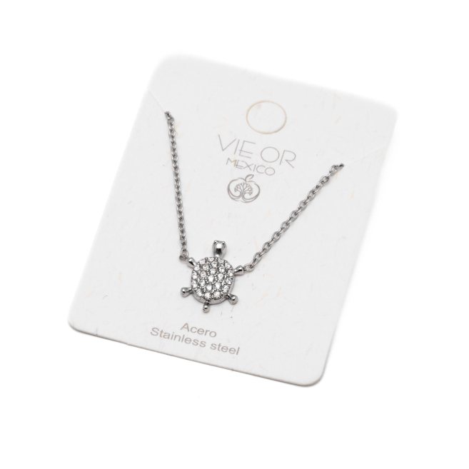 COLLAR ZO14403N250 PLATEADO Acero Inxidable E41