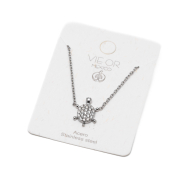 COLLAR ZO14403N250 PLATEADO Acero Inxidable E41