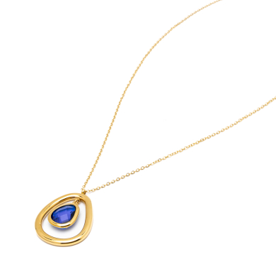 COLLAR ZO13859N DORADO BLANCO Acero Inoxidable 2D11