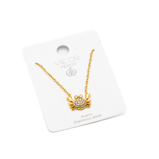 COLLAR ZO14399N250 DORADO Acero Inoxidable E41