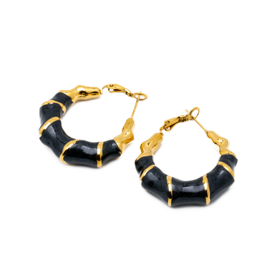 ARETES ZO13243E DORADO NRGRO Acero Inoxidable F55