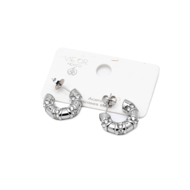 ARETES ZO15775E PLATEADO Acero Inxidable F25