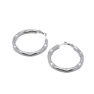 ARETES ZO13268E/50MM PLATEADO Acero Inoxidable F58