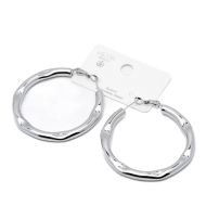 ARETES ZO13268E/50MM PLATEADO Acero Inoxidable F58