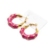 ARETES ZO13243E DORADO FUCIA Acero Inoxidable F55