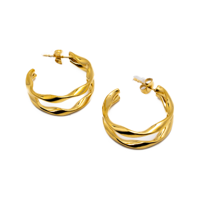 ARETES ZO13927E/27MM DORADO Acero Inoxidable F37