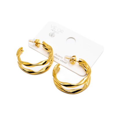 ARETES ZO13927E/27MM DORADO Acero Inoxidable F37