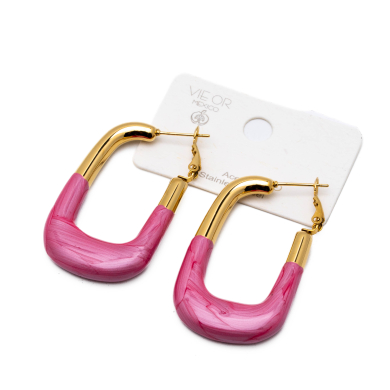 ARETES ZO13246E DORADO FUCIA Acero Inoxidable F36