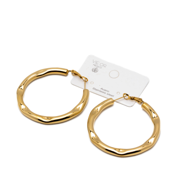 ARETES ZO13268E/50MM DORADO Acero Inoxidable F58
