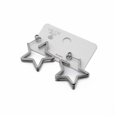 ARETES ZO10507E300 PLATEADO Acero Inoxidable G310