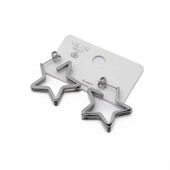 ARETES ZO10507E300 PLATEADO Acero Inoxidable G310