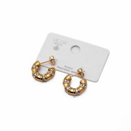 ARETES ZO15775E DORADO Acero Inxidable F25