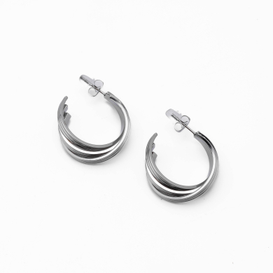 ARETES ZO14443E250 PLATEADO Acero Inoxidable F37