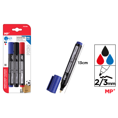 MARCADOR PERMANENTE 3 UDS PACK AHORRO - H41