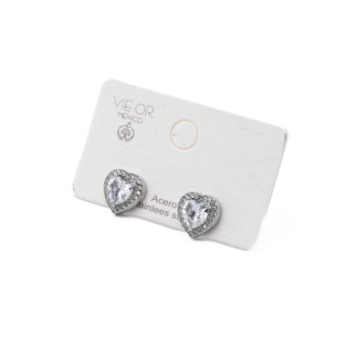 ARETES ZO14850E PLATEADO Acero Inxidable F41