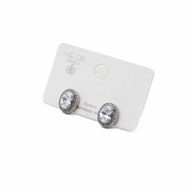 ARETES ZO14853E PLATEADO Acero Inoxidable G54