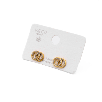 ARETES ZO14841E DORADO Acero Inxidable G11