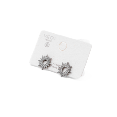 ARETES ZO14817E PLATEADO Acero Inoxidable G29