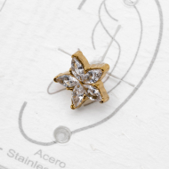 ARETE PIERCING ZO13794E DORADO Acero Inxidable F38