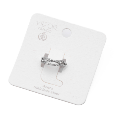 ANILLO ZO15320R PLATEADO Acero Inoxidable A11