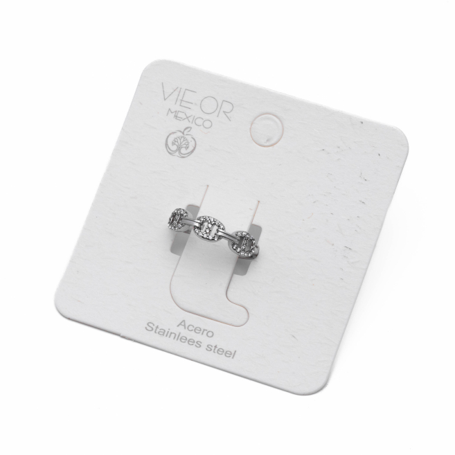 ANILLO ZO13739R PLATEADO Acero Inoxidable A11