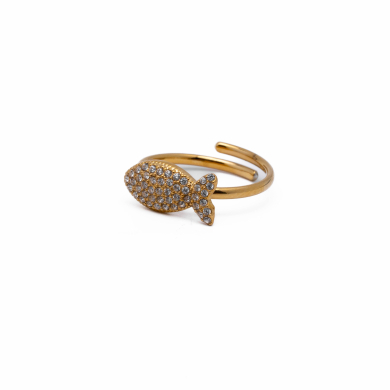 ANILLO ZO13408R DORADO Acero Inoxidable A310