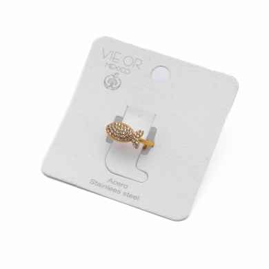 ANILLO ZO13408R DORADO Acero Inoxidable A310