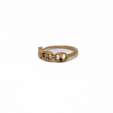 ANILLO ZO13736R DORADO Acero Inoxidable A11