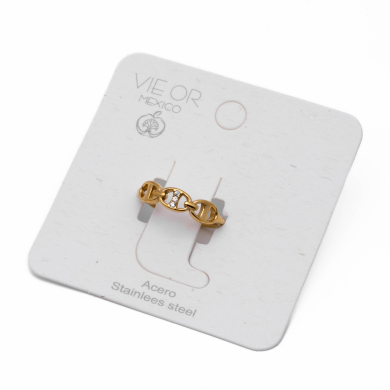 ANILLO ZO13736R DORADO Acero Inoxidable A11