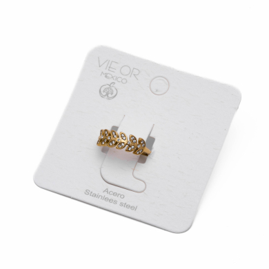 ANILLO ZO13750R DORADO Acero Inoxidable A14