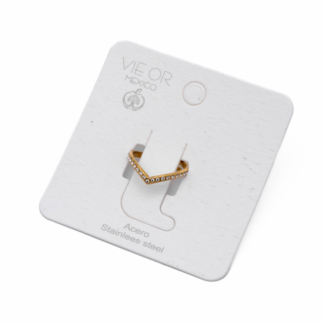 ANILLO ZO14138R DORADO Acero Inoxidable A11
