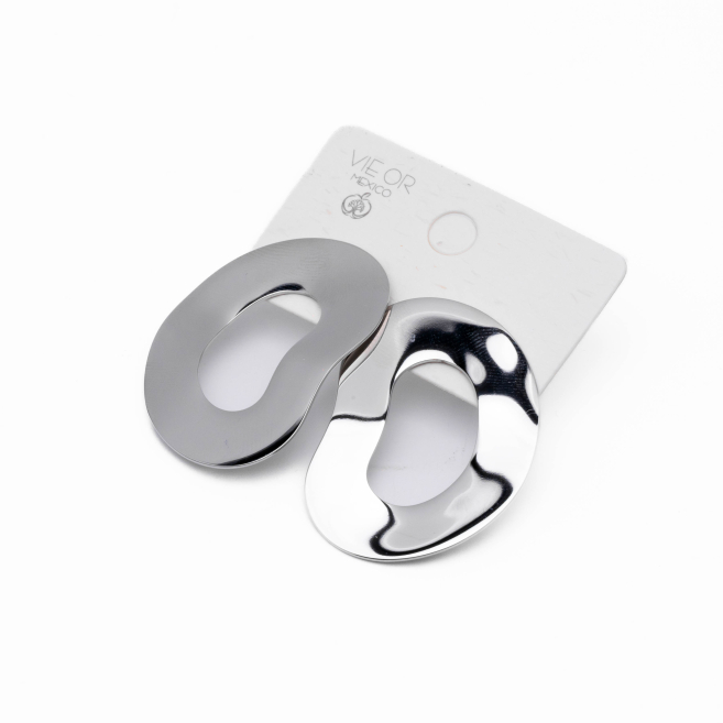 ARETES ZO13441E PLATEADO Acero Inoxidable G55