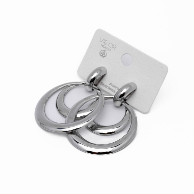 ARETES ZO14444E350 PLATEADO Acero Inxidable G56