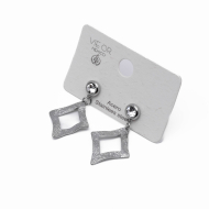 ARETES ZO13854E PLATEADO Acero Inxidable