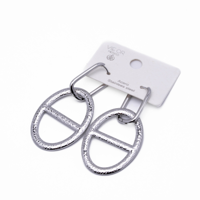 ARETES ZO14333E PLATEADO Acero Inoxidable G41