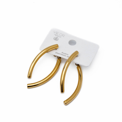 ARETES ZO14076E DORADO Acero Inoxidable F59