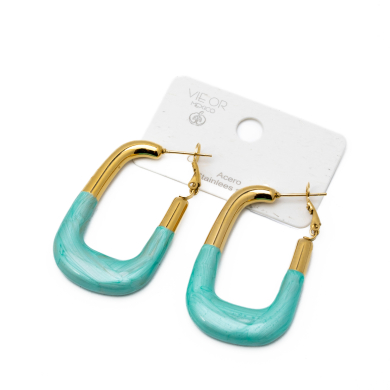 ARETES ZO13246E DORADO VERDE Acero Inoxidable F36