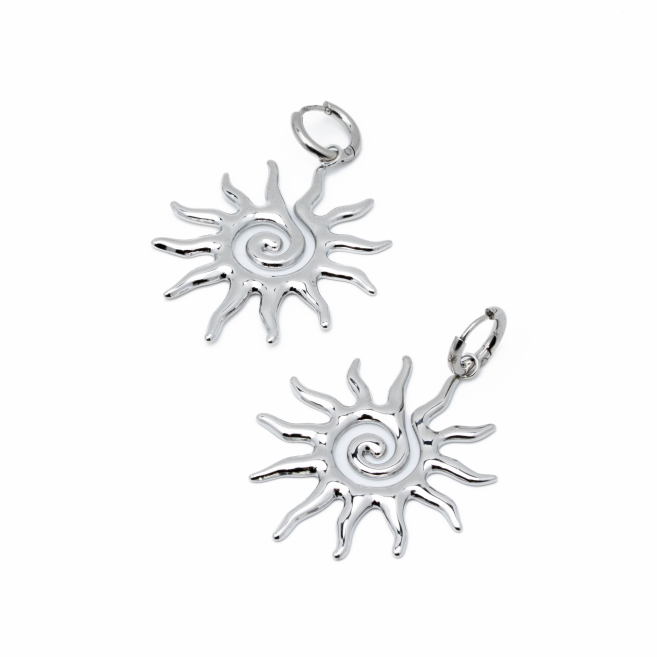 ARETES ZO14430E PLATEADO Acero Inxidable