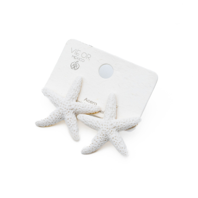 ARETES ZO14438E DORADO BLANCO Acero Inoxidable G48