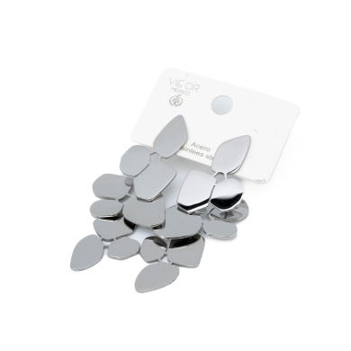 ARETES ZO8888E PLATEADO Acero Inoxidable G26