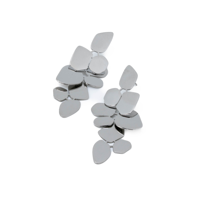 ARETES ZO8888E PLATEADO Acero Inoxidable G26