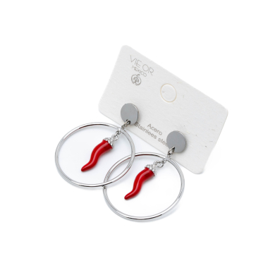 ARETES ZO13443E PLATEADO Acero Inoxidable G42