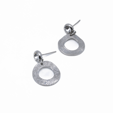 ARETES ZO13367E PLATEADO Acero Inoxidable G23