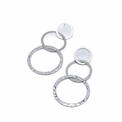 ARETES ZO6510E PLATEADO Acero Inxidable G51